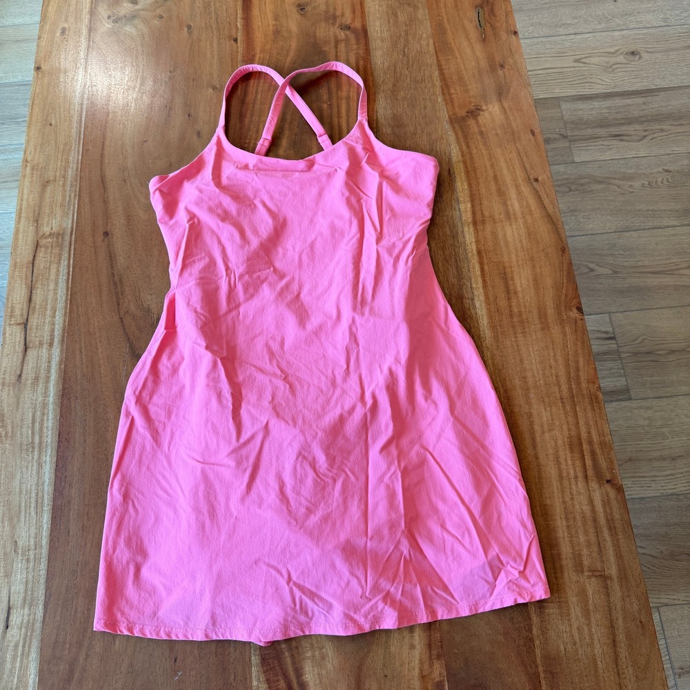 Rhoback Women's Coral Athletic Dress With Shorts Size S
